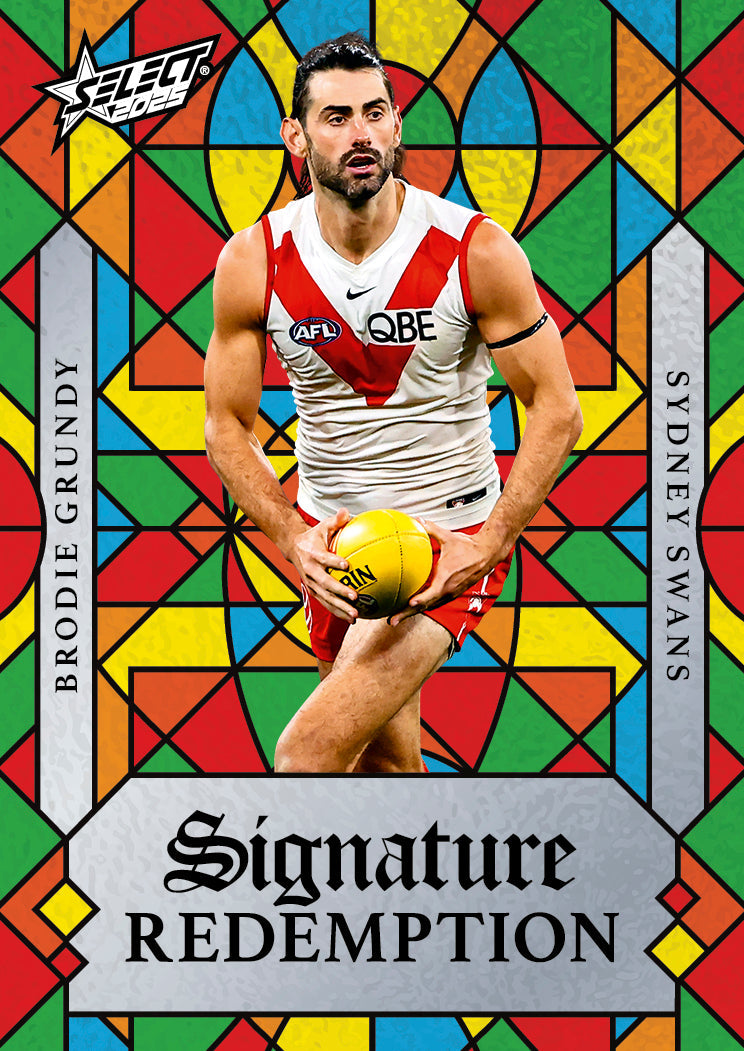 2025 AFL Footy Stars Luminous Myriad Signature Redemption Submission