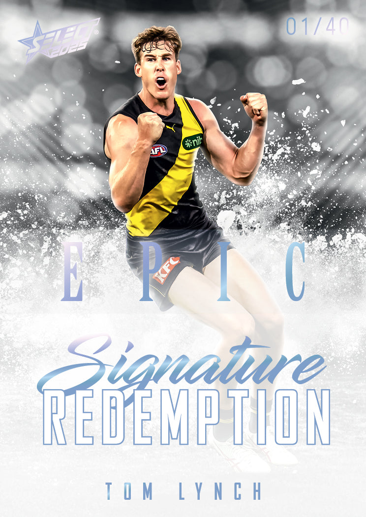 2025 AFL Footy Stars Hobby EPIC Black Signature Redemption Submission