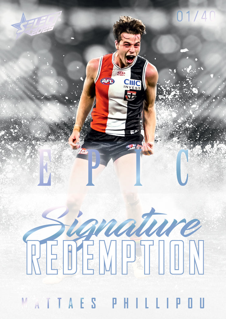 2025 AFL Footy Stars Hobby EPIC Black Signature Redemption Submission