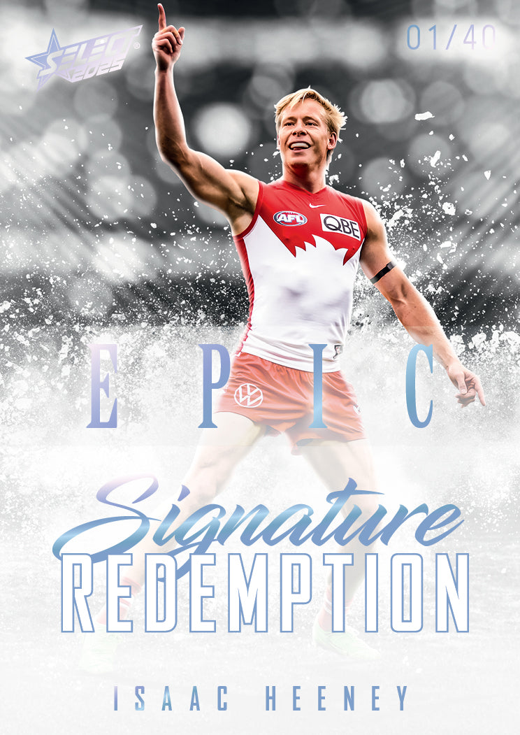 2025 AFL Footy Stars Hobby EPIC Black Signature Redemption Submission