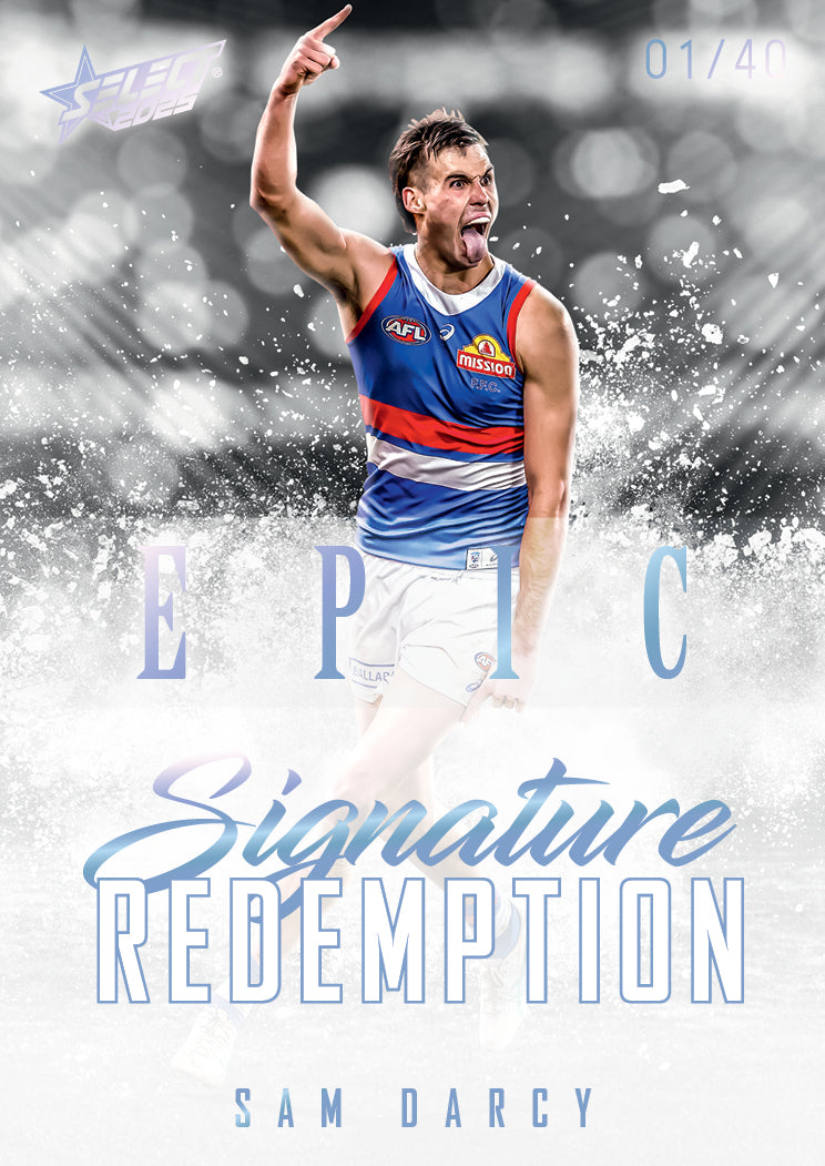 2025 AFL Footy Stars Hobby EPIC Black Signature Redemption Submission