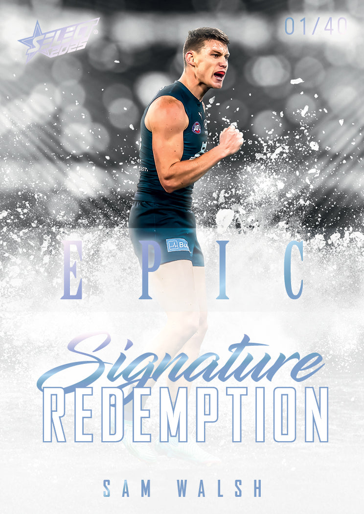 2025 AFL Footy Stars Hobby EPIC Black Signature Redemption Submission