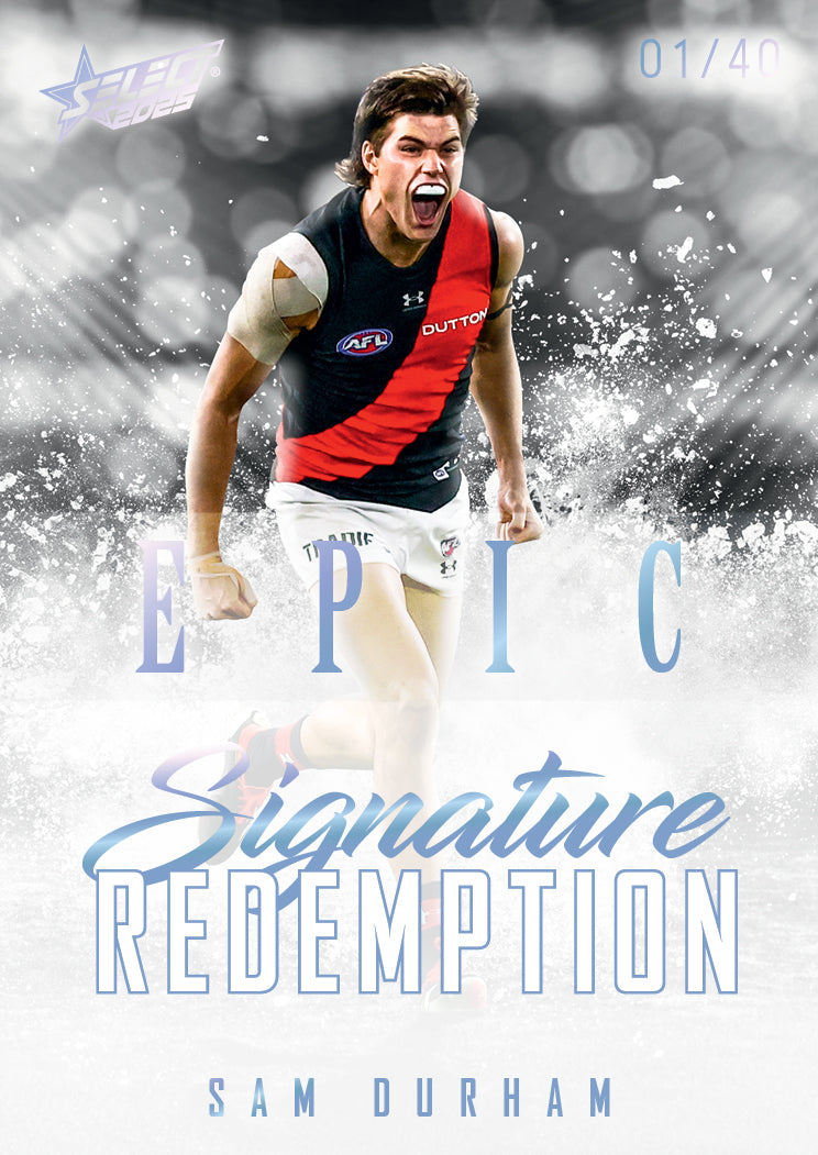 2025 AFL Footy Stars Hobby EPIC Black Signature Redemption Submission