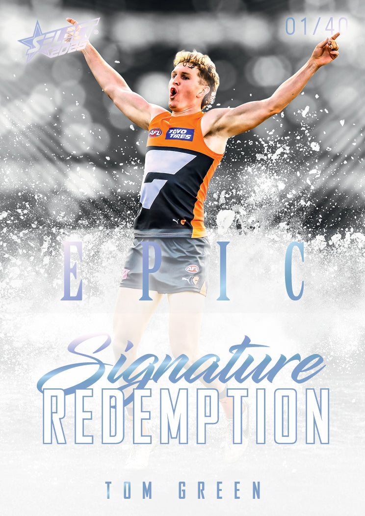 2025 AFL Footy Stars Hobby EPIC Black Signature Redemption Submission