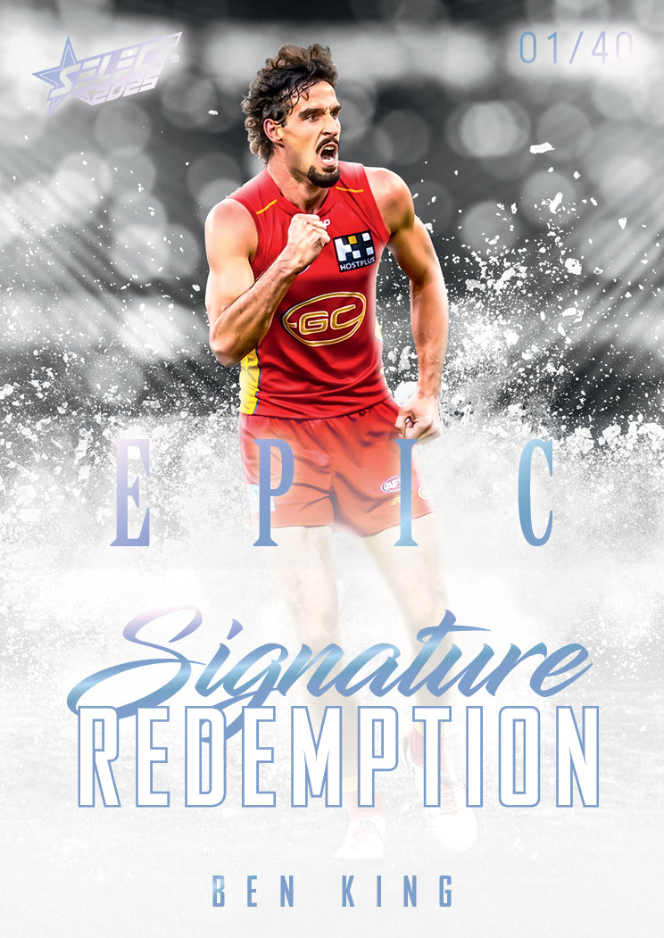 2025 AFL Footy Stars Hobby EPIC Black Signature Redemption Submission