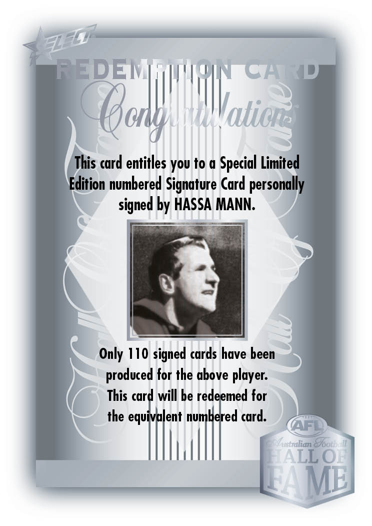 2024 AFL Legacy Ultimate Redemptions Submission (Hall of Fame Signatures)