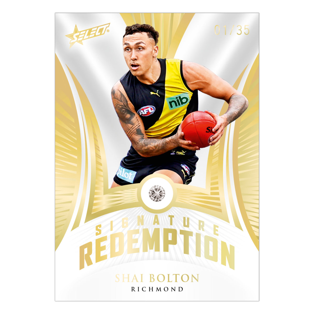 2023 AFL GEM Football Diamond Signature Redemptions Submission