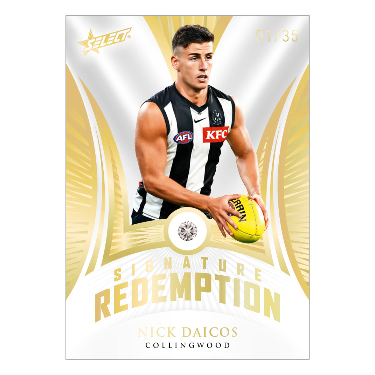 2023 AFL GEM Football Diamond Signature Redemptions Submission