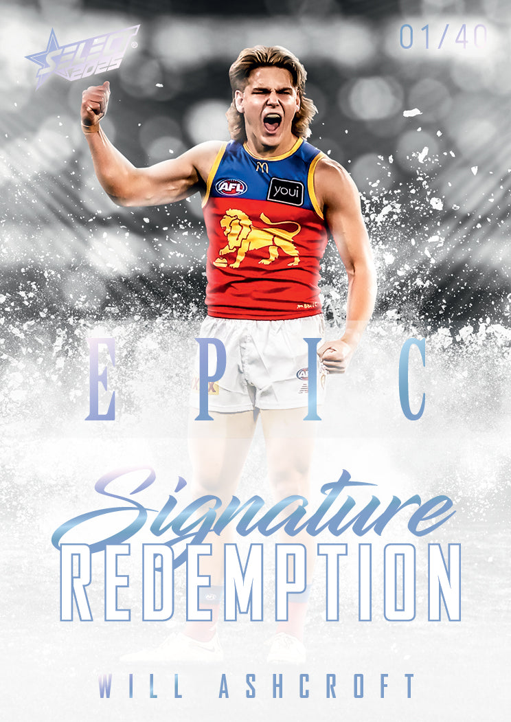 2025 AFL Footy Stars Hobby EPIC Black Signature Redemption Submission