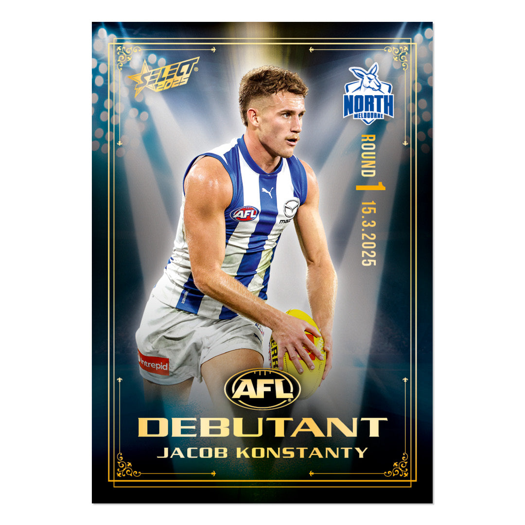 Official AFL 2025 Debutant Collector Cards