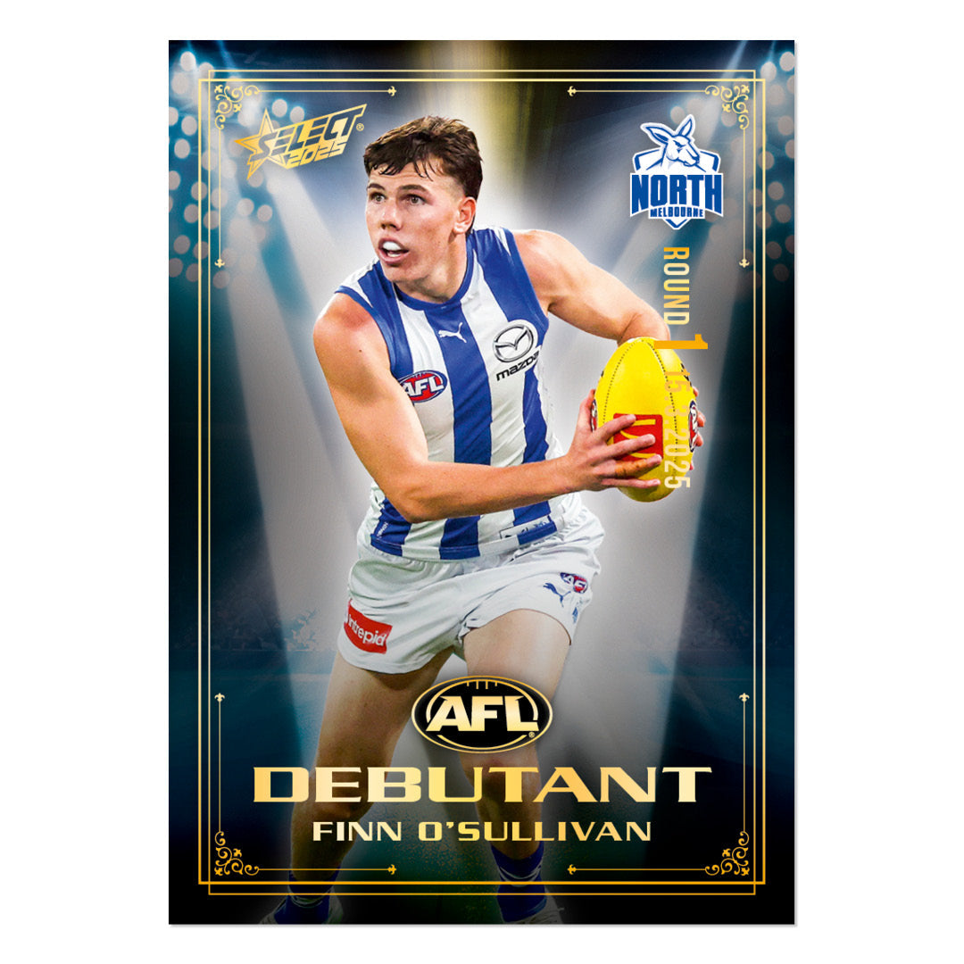 Official AFL 2025 Debutant Collector Cards