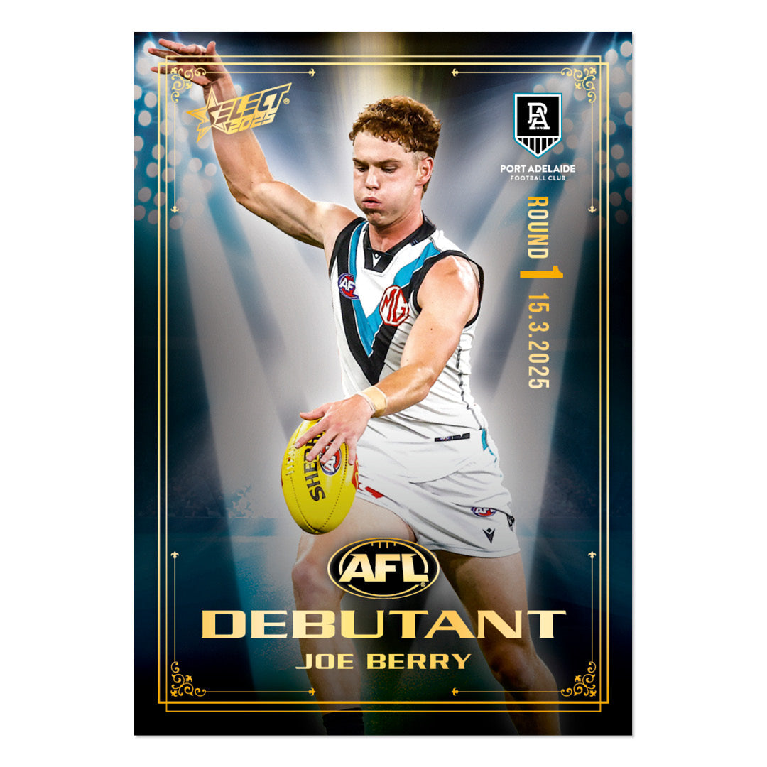 Official AFL 2025 Debutant Collector Cards