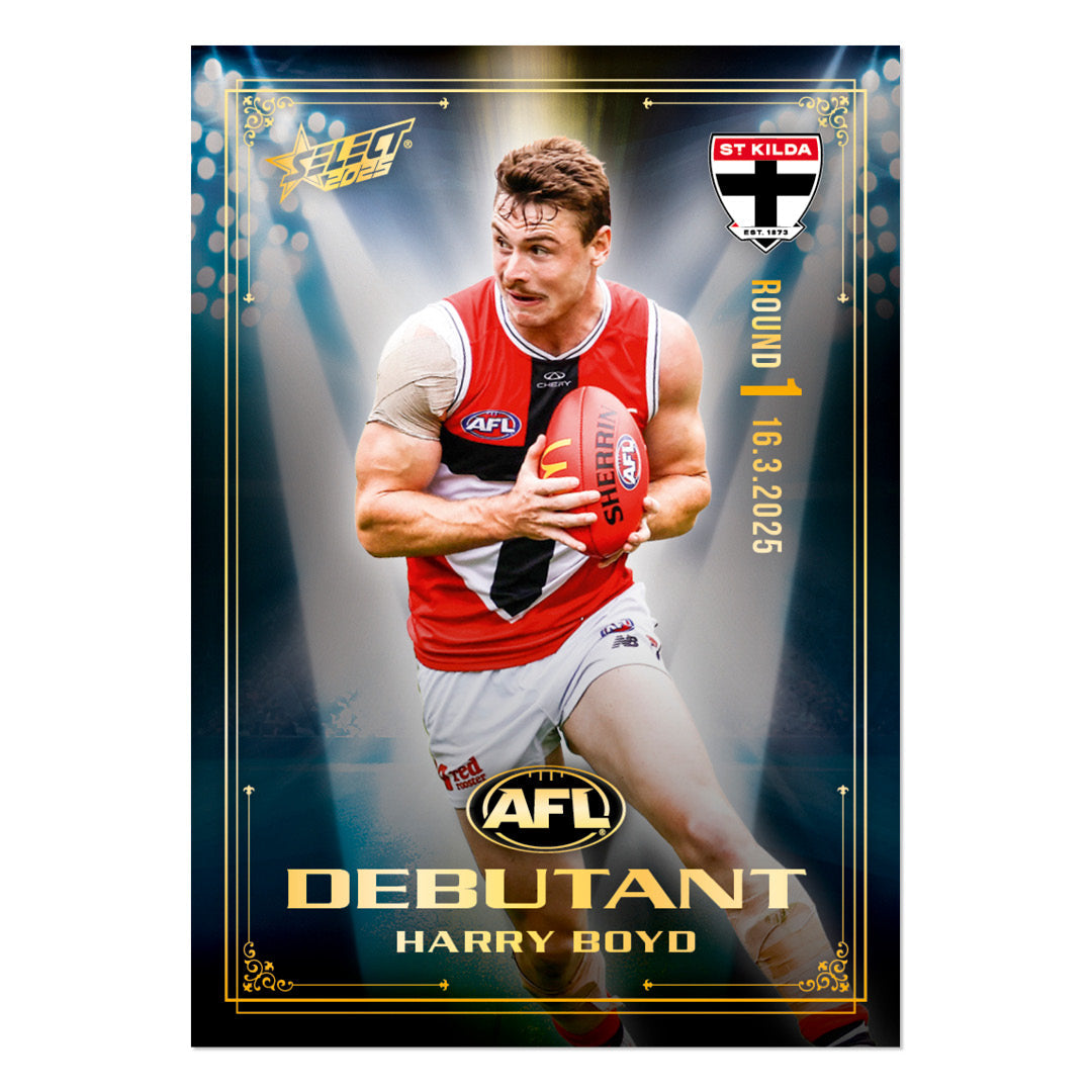 Official AFL 2025 Debutant Collector Cards