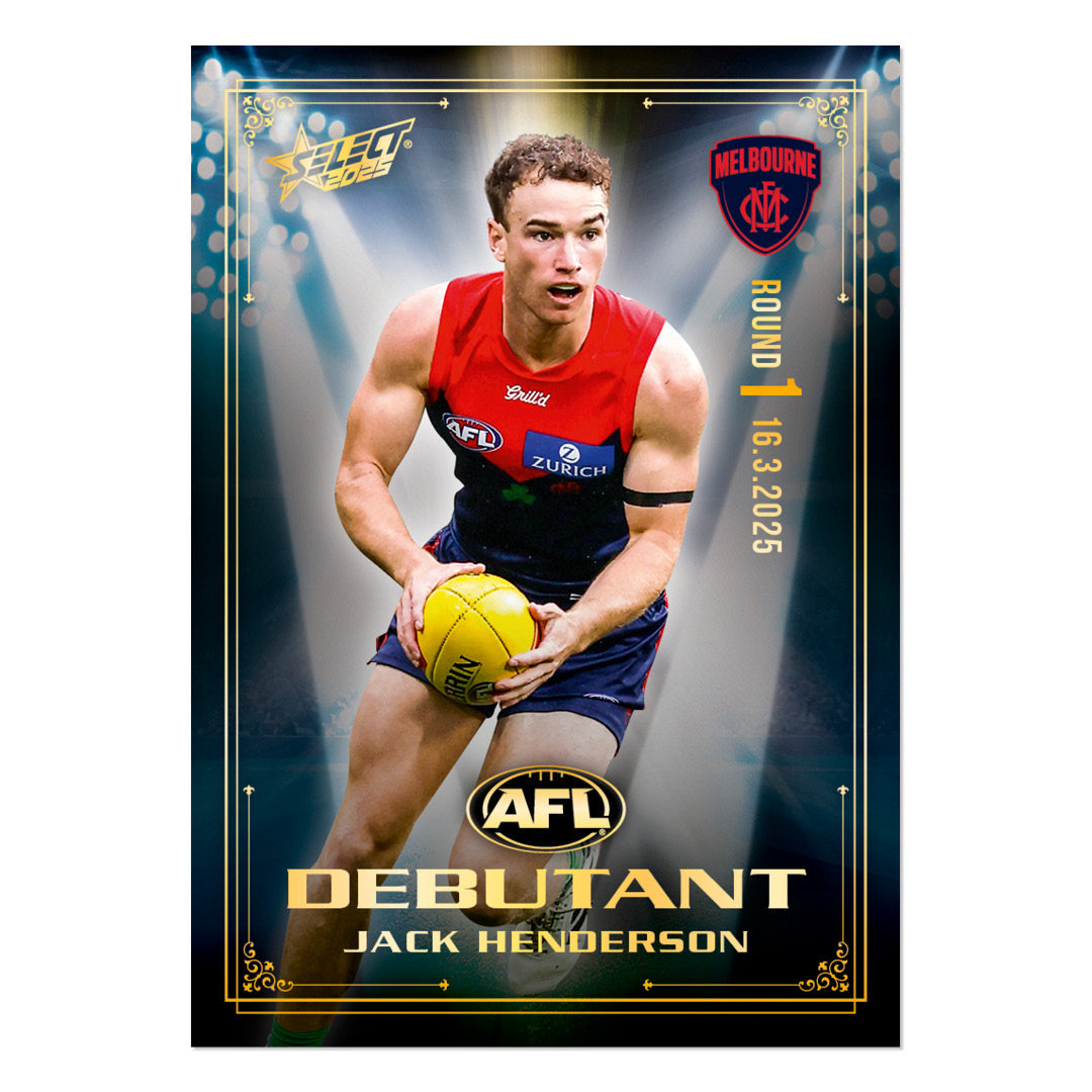 Official AFL 2025 Debutant Collector Cards