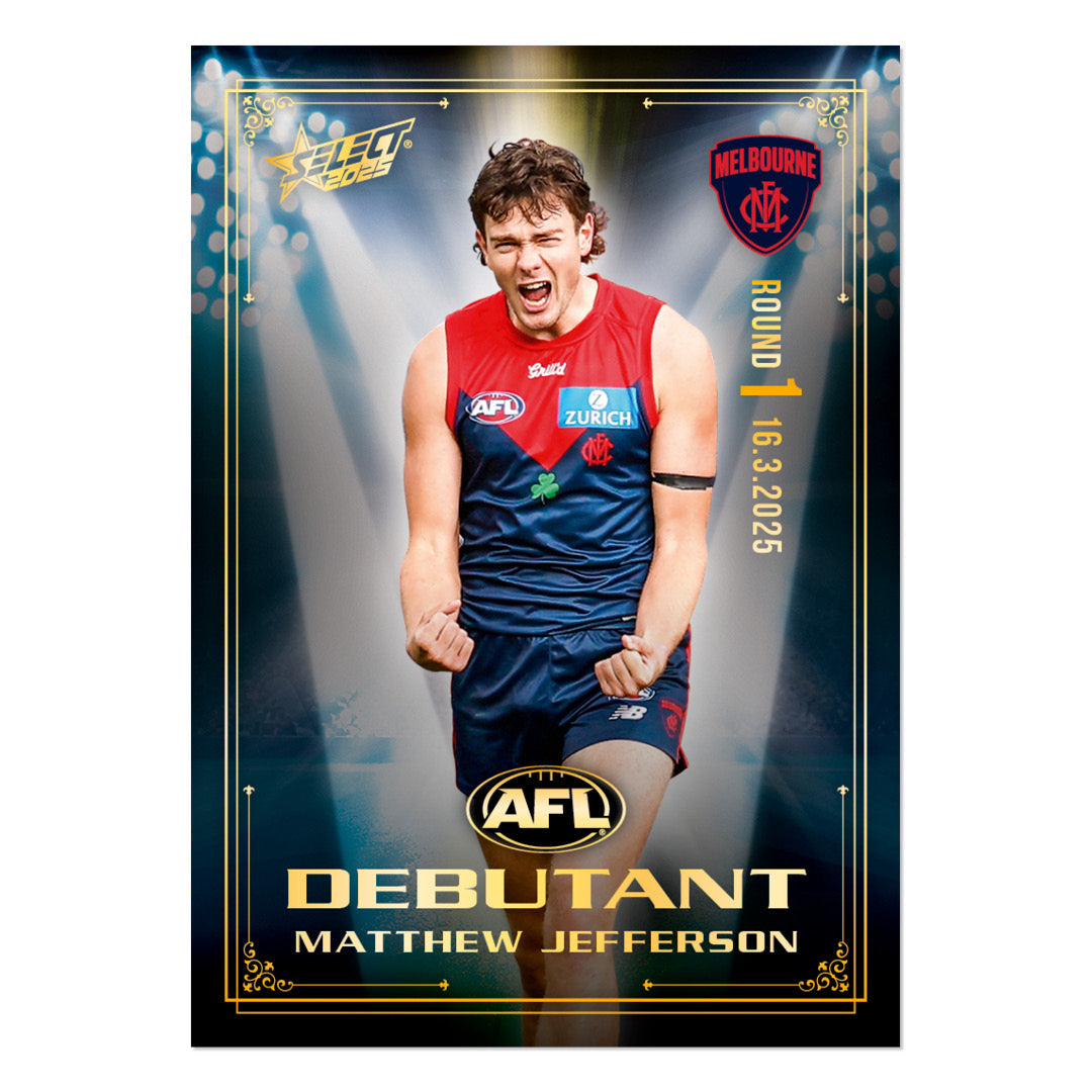 Official AFL 2025 Debutant Collector Cards