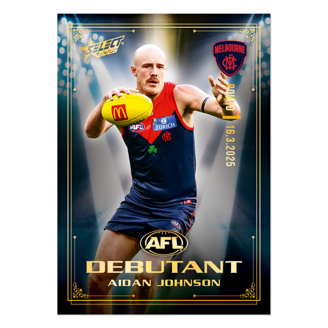 Official AFL 2025 Debutant Collector Cards