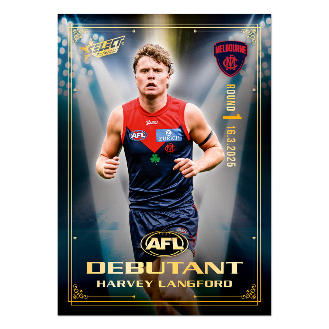 Official AFL 2025 Debutant Collector Cards