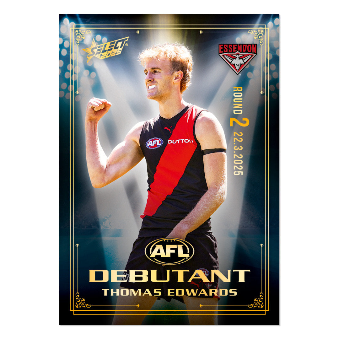 Official AFL 2025 Debutant Collector Cards