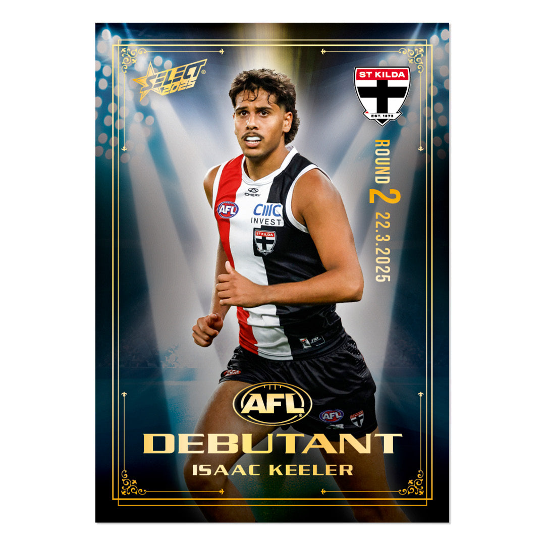 Official AFL 2025 Debutant Collector Cards