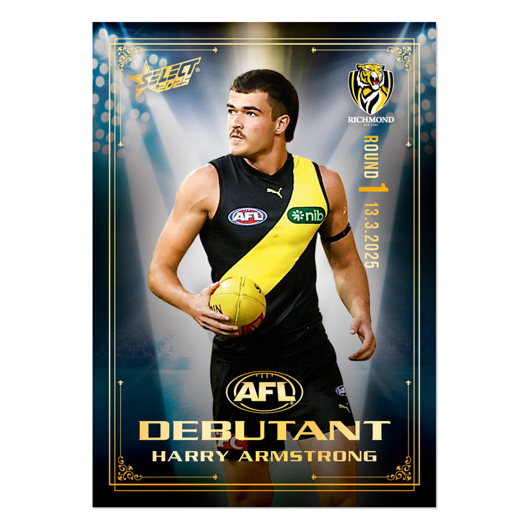 Official AFL 2025 Debutant Collector Cards