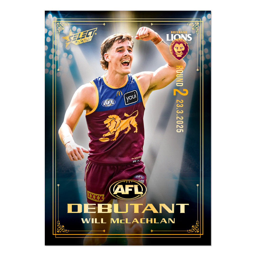 Official AFL 2025 Debutant Collector Cards