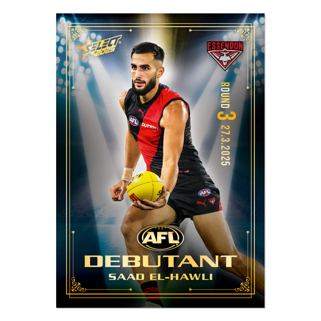 Official AFL 2025 Debutant Collector Cards