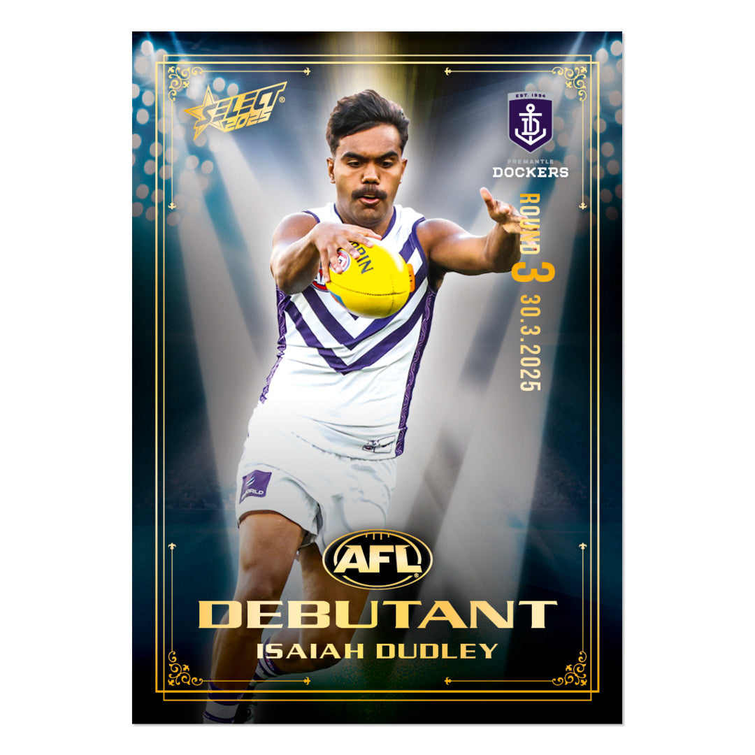 Official AFL 2025 Debutant Collector Cards