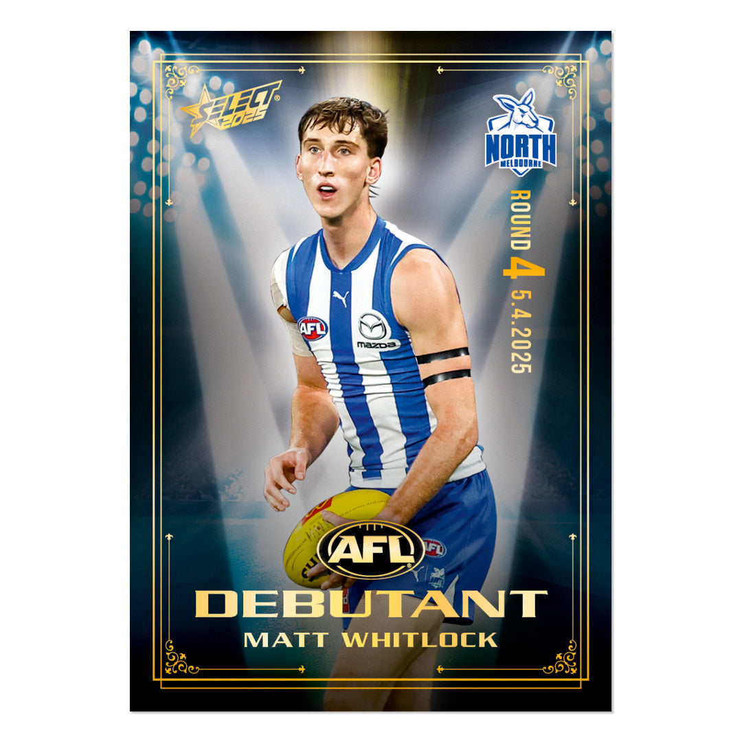 Official AFL 2025 Debutant Collector Cards