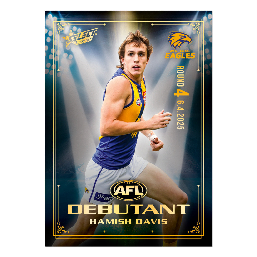 Official AFL 2025 Debutant Collector Cards