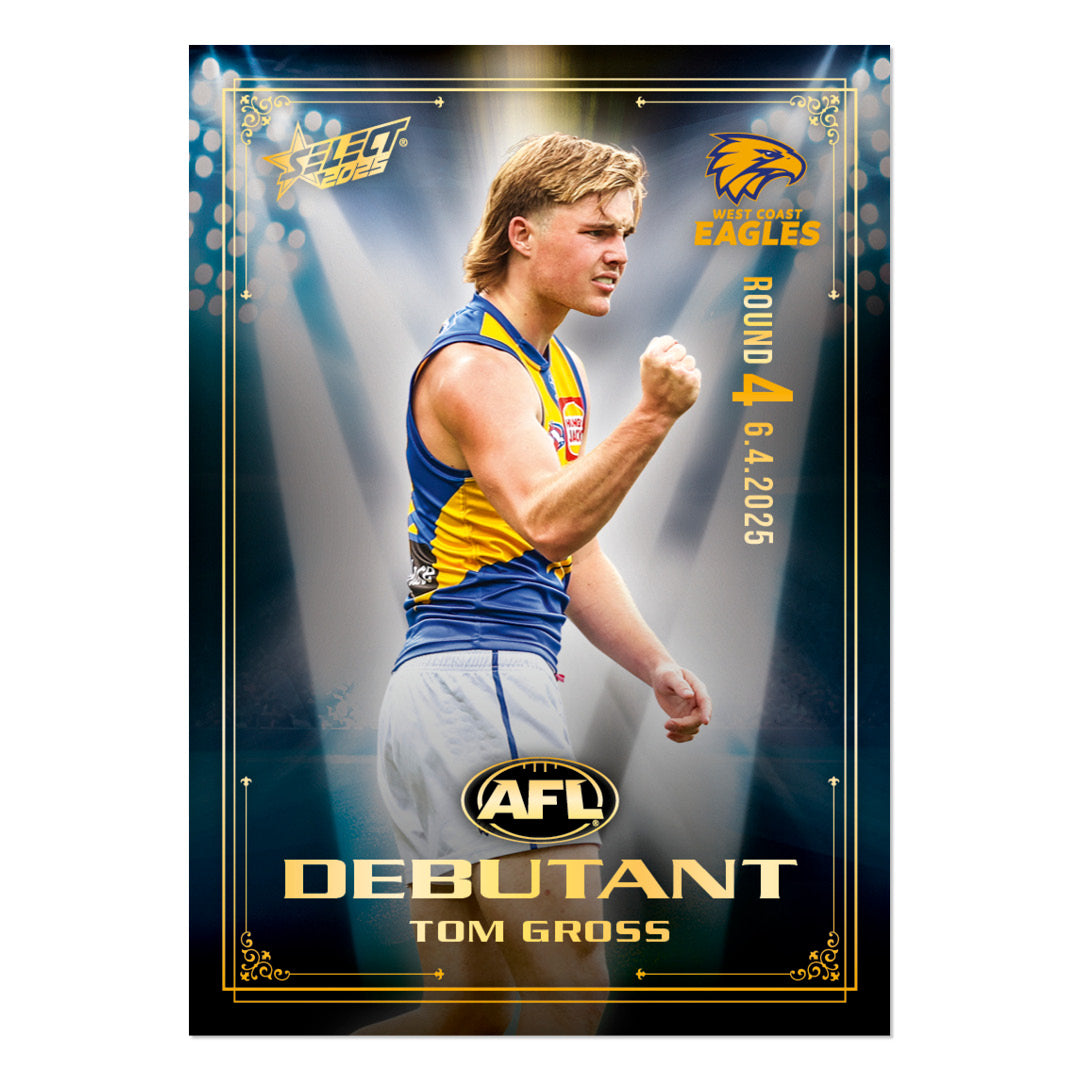 Official AFL 2025 Debutant Collector Cards