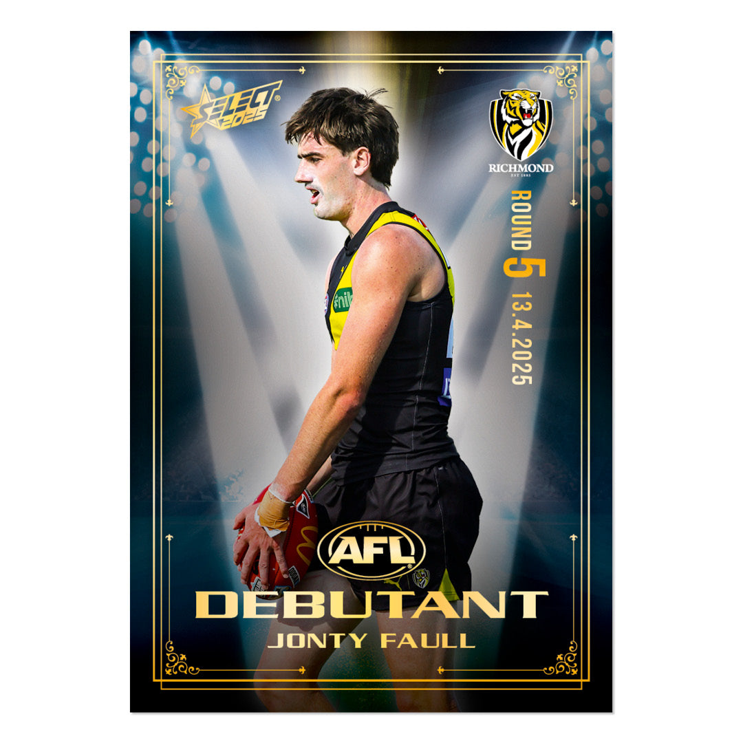 Official AFL 2025 Debutant Collector Cards