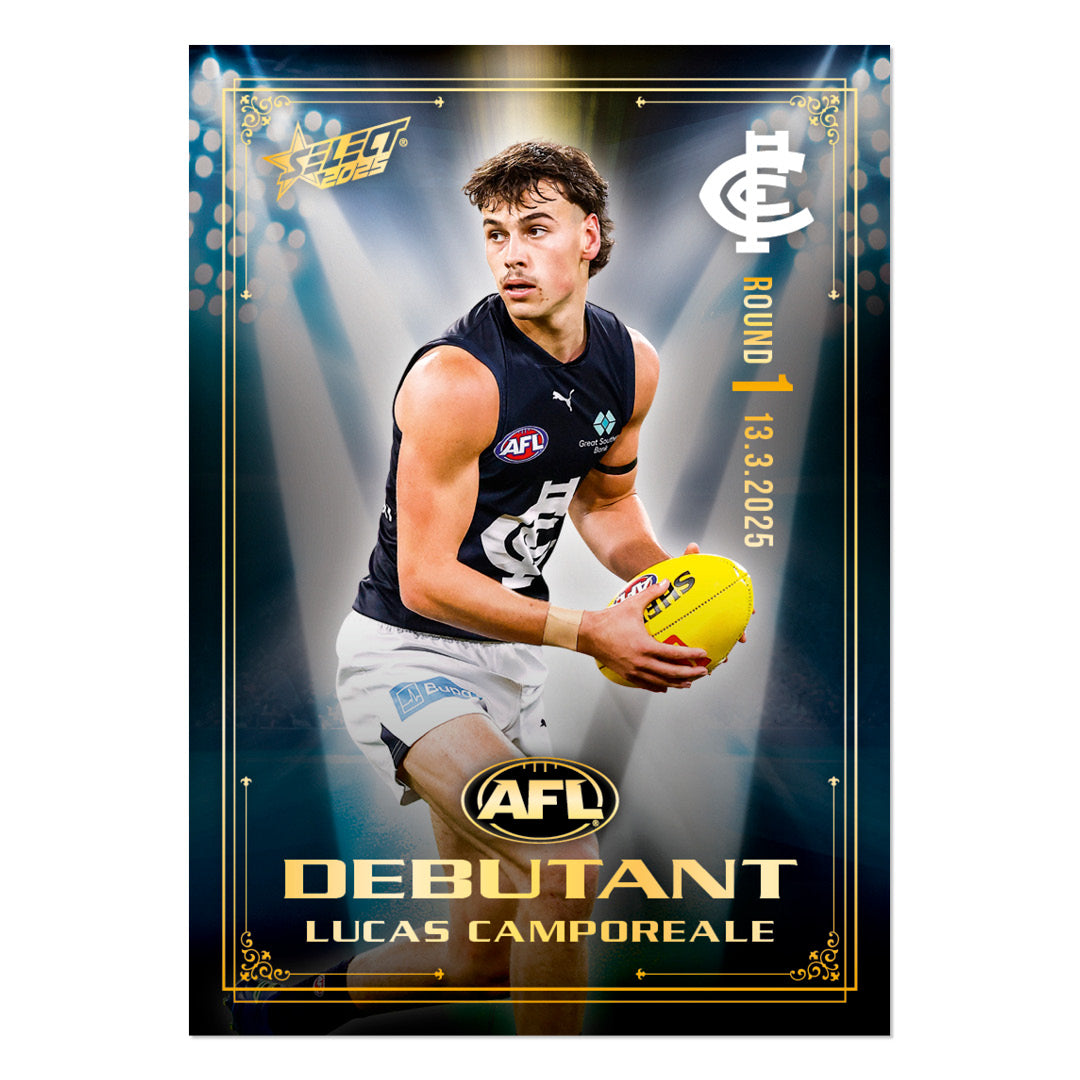 Official AFL 2025 Debutant Collector Cards