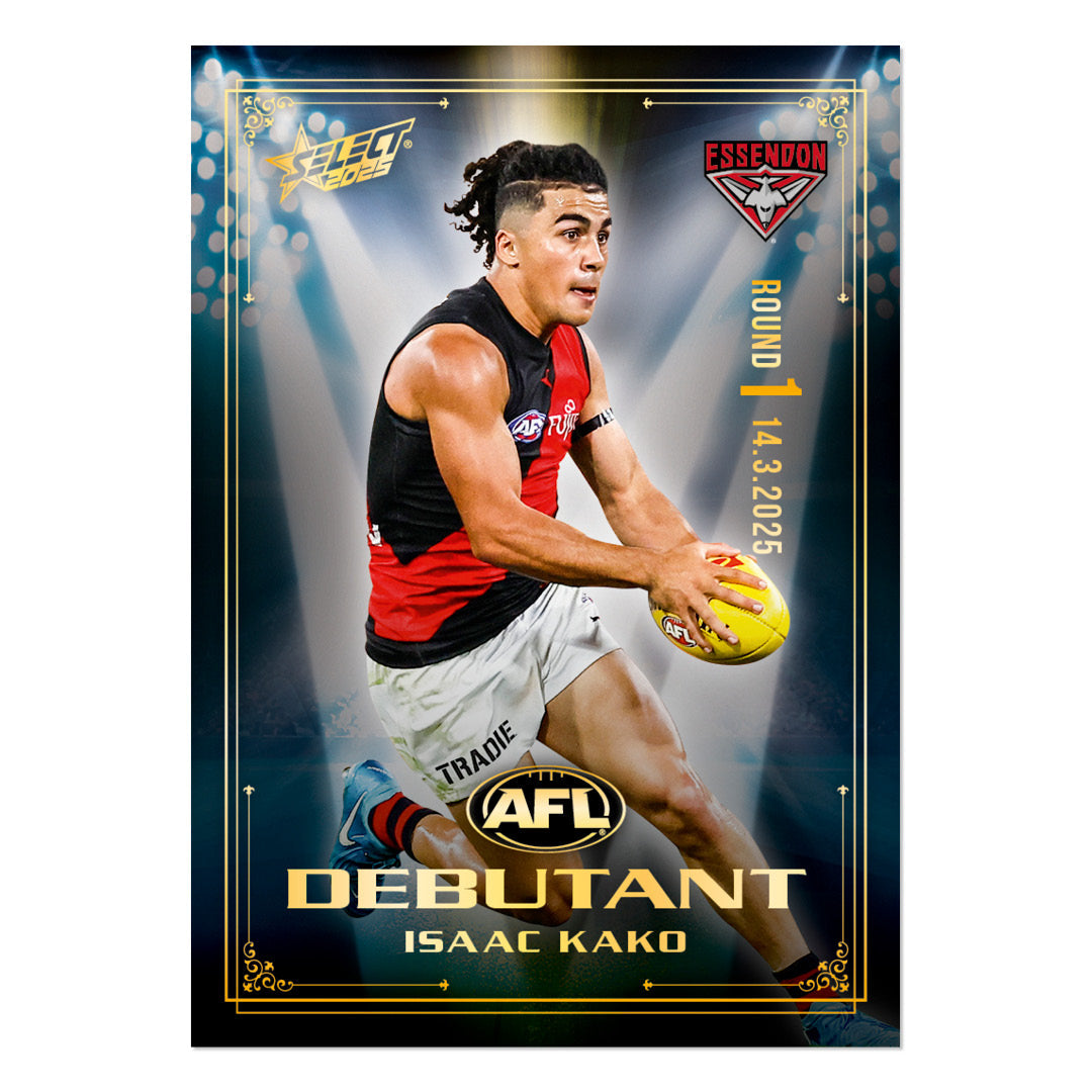 Official AFL 2025 Debutant Collector Cards