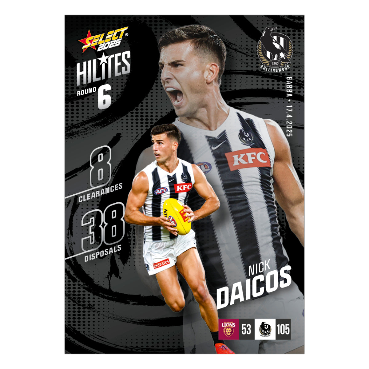 2025 AFL Hilites & Rising Star Cards