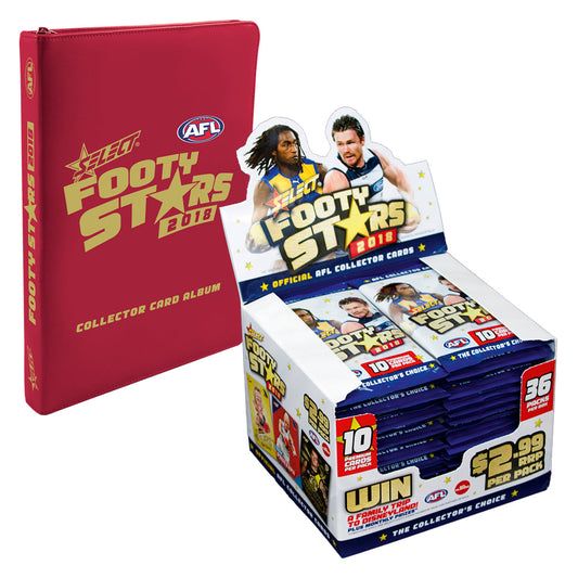 2018 AFL Footy Stars Box and Album Bundle