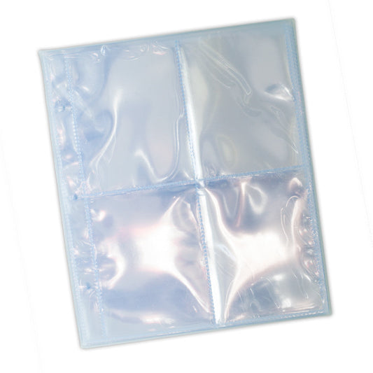 4-Pocket Top Loader Album Pages (25 Pack)